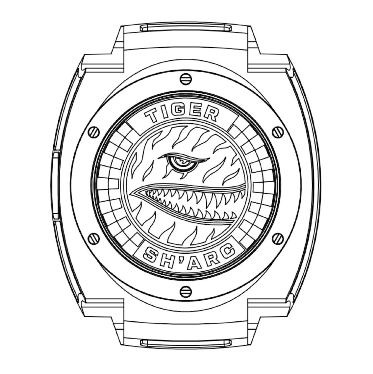 Tiger Sharc wireframe