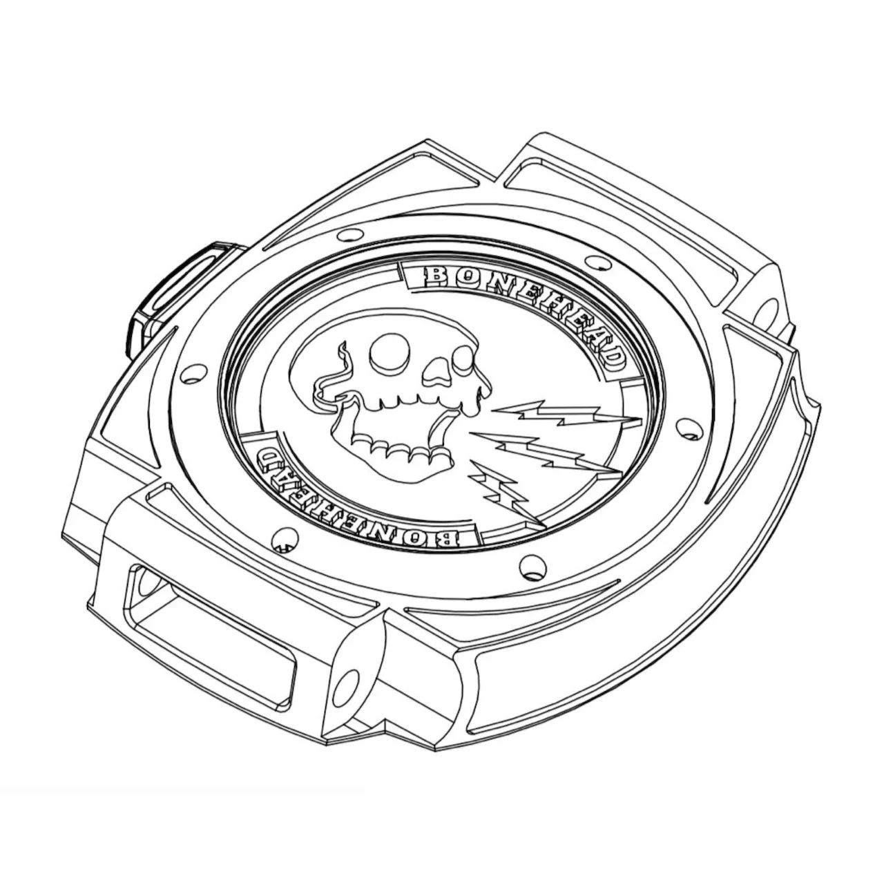 Bonehead watch wireframe