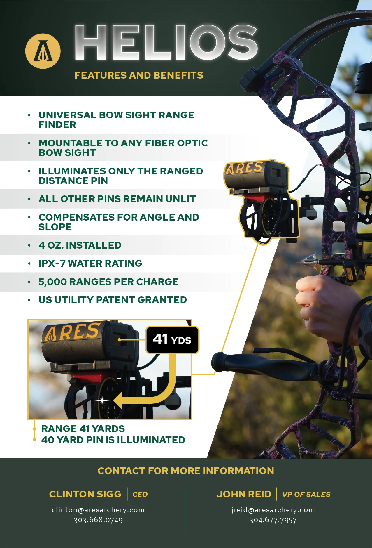 Helios rangefinder handbill — back