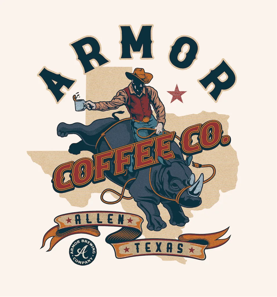 Armor cowboy illustration