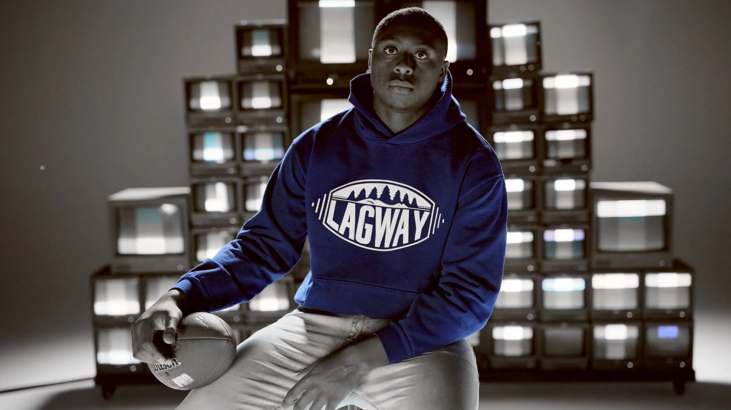 DJ Lagway in Lagway hoodie