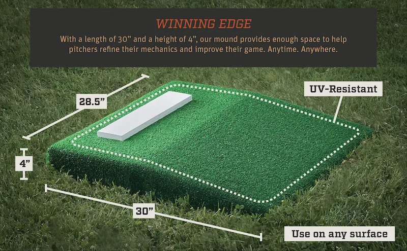 Battle Mounds pitching mound — winning edge