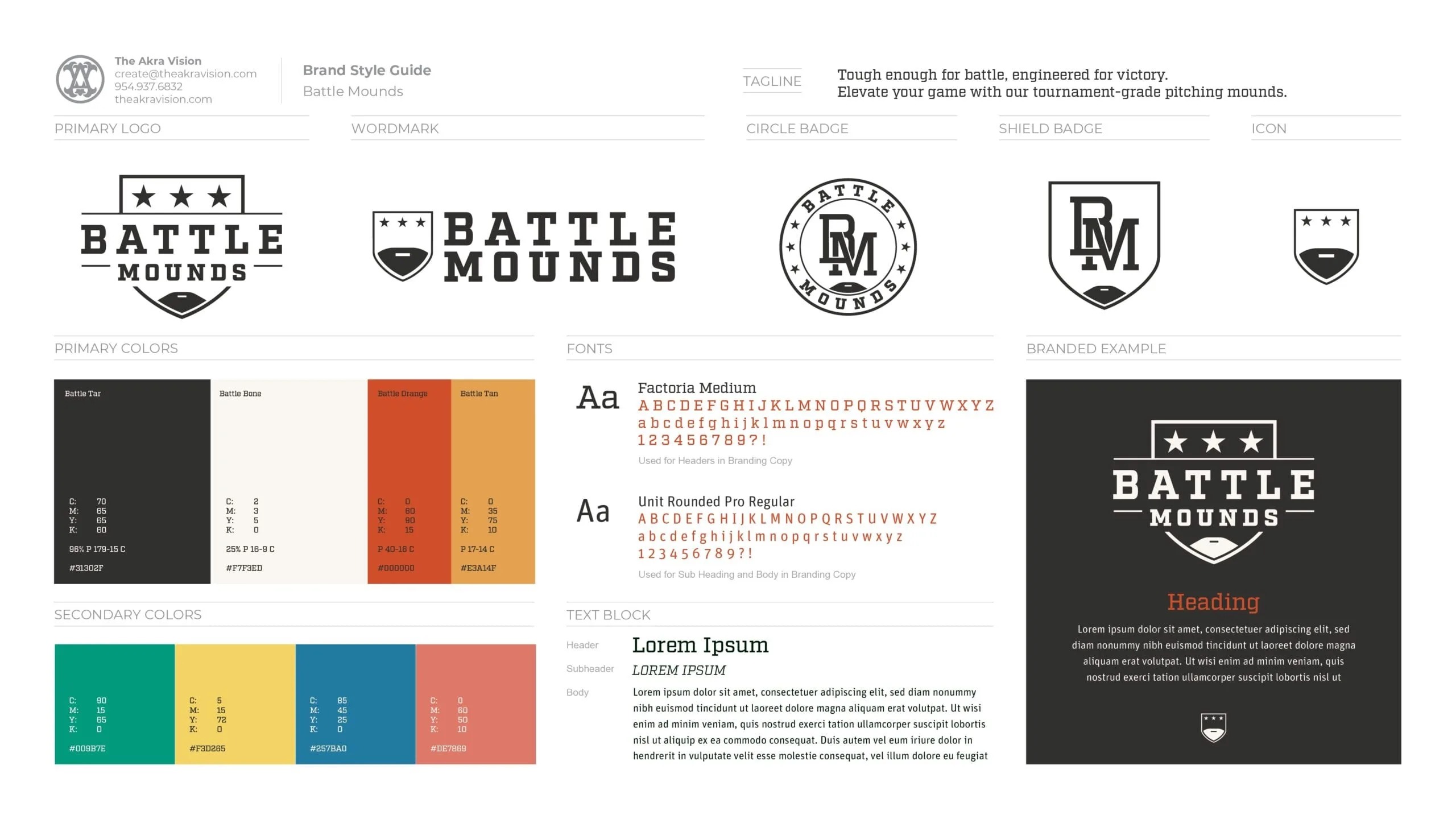 Battle Mounds brand style guide